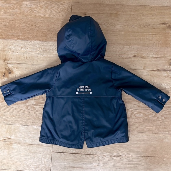 Zara raincoat navy blue 12-18 months - Picture 2 of 5